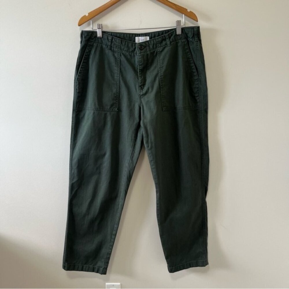KOTN Olive Green Straight Leg Utility Pants